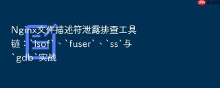 Nginx文件描述符泄露排查工具链：`lsof`、`fuser`、`ss`与`gdb`实战