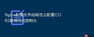 nginx配置文件结构怎么配置cors跨域访问控制头