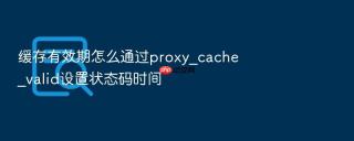 缓存有效期怎么通过proxy_cache_valid设置状态码时间