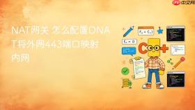 nat网关 怎么配置dnat将外网443端口映射内网