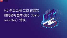 h5 中怎么用 css 过渡实现简易的图片对比(before/after)滑块