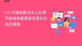 H5 中媒体查询怎么处理平板端弹窗蒙层背景的自适应铺满