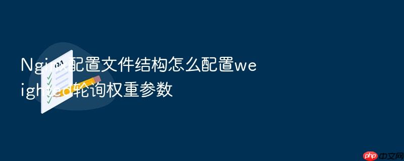 nginx配置文件结构怎么配置weighted轮询权重参数