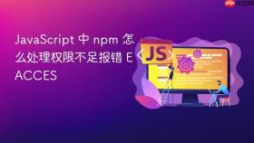 JavaScript 中 npm 怎么处理权限不足报错 EACCES
