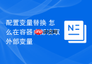配置变量替换 怎么在容器内部读取外部变量