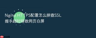 Nginx HTTPS配置怎么排查SSL握手超时导致网页白屏
