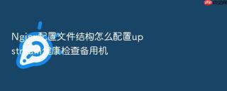 nginx配置文件结构怎么配置upstream健康检查备用机