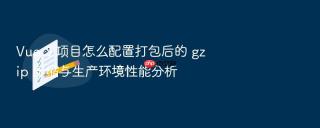 vue 3 项目怎么配置打包后的 gzip 压缩与生产环境性能分析