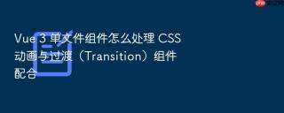 Vue 3 单文件组件怎么处理 CSS 动画与过渡（Transition）组件配合