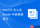macOS 怎么在 Xcode 中查看崩溃日志 Crash Log 分析线上应用故障