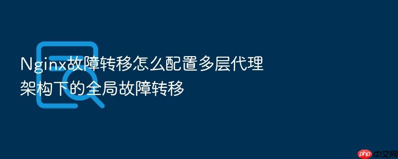 nginx故障转移怎么配置多层代理架构下的全局故障转移