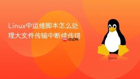 Linux中运维脚本怎么处理大文件传输中断续传错