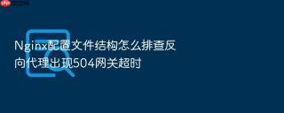 Nginx配置文件结构怎么排查反向代理出现504网关超时