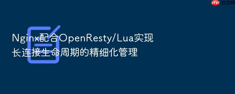 nginx配合openresty/lua实现长连接生命周期的精细化管理