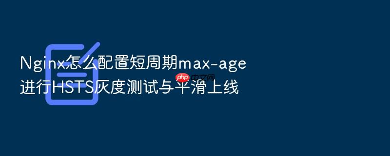 nginx怎么配置短周期max-age进行hsts灰度测试与平滑上线