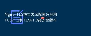 nginx tls协议怎么配置只启用tlsv1.2和tlsv1.3高安全版本