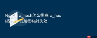 nginx ip_hash怎么排查ip_hash配置中的路径映射失效