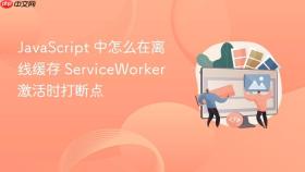 JavaScript 中怎么在离线缓存 ServiceWorker 激活时打断点