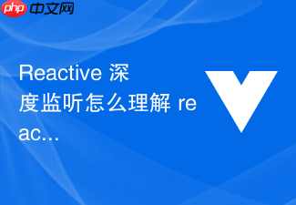 reactive 深度监听怎么理解 reactive 默认深度递归代理所有嵌套属性的特点