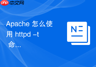 apache 怎么使用 httpd -t 命令检查配置文件语法是否正确