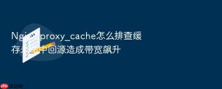 nginx proxy_cache怎么排查缓存未命中回源造成带宽飙升