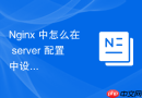 nginx 中怎么在 server 配置中设置安全的 ssl 密码套件黑名单