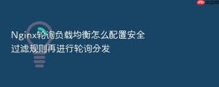 nginx轮询负载均衡怎么配置安全过滤规则再进行轮询分发