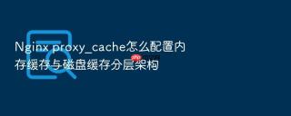 nginx proxy_cache怎么配置内存缓存与磁盘缓存分层架构