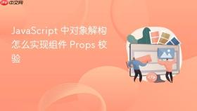 JavaScript 中对象解构怎么实现组件 Props 校验