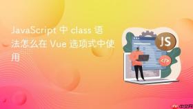 JavaScript 中 class 语法怎么在 Vue 选项式中使用
