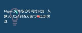nginx文件描述符调优实战：从默认1024到百万级句柄压测演练