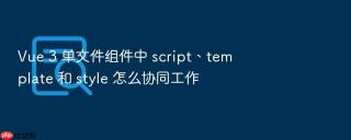 Vue 3 单文件组件中 script、template 和 style 怎么协同工作