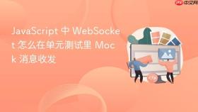 JavaScript 中 WebSocket 怎么在单元测试里 Mock 消息收发