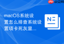 macOS系统设置怎么排查系统设置项卡死灰显