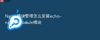 Nginx模块管理怎么安装echo-nginx-module模块