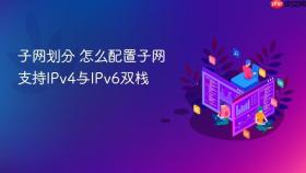子网划分 怎么配置子网支持ipv4与ipv6双栈