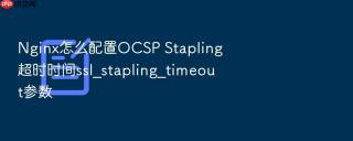 nginx怎么配置ocsp stapling超时时间ssl_stapling_timeout参数