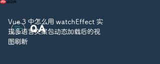 vue 3 中怎么用 watcheffect 实现多语言文案包动态加载后的视图刷新