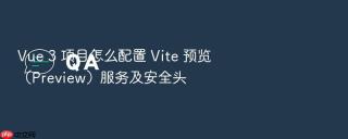 vue 3 项目怎么配置 vite 预览（preview）服务及安全头