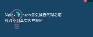 nginx ip_hash怎么排查代理后面获取不到真实客户端ip