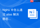 nginx 中怎么通过 alias 解决静态资源文件路径不对的问题