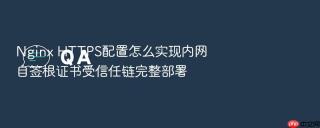 nginx https配置怎么实现内网自签根证书受信任链完整部署