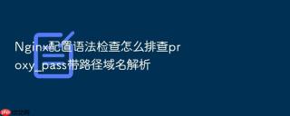 nginx配置语法检查怎么排查proxy_pass带路径域名解析