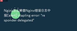 nginx怎么排查nginx错误日志中报[alert] stapling error: \