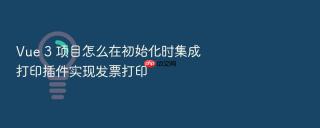 vue 3 项目怎么在初始化时集成打印插件实现发票打印