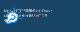 nginx https配置怎么在docker容器中持久化挂载ssl证书目录