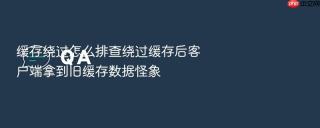 缓存绕过怎么排查绕过缓存后客户端拿到旧缓存数据怪象