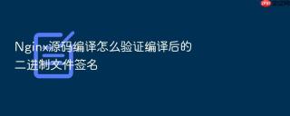 Nginx源码编译怎么验证编译后的二进制文件签名