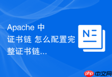 Apache 中 证书链 怎么配置完整证书链防劫持