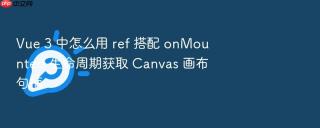 Vue 3 中怎么用 ref 搭配 onMounted 生命周期获取 Canvas 画布句柄